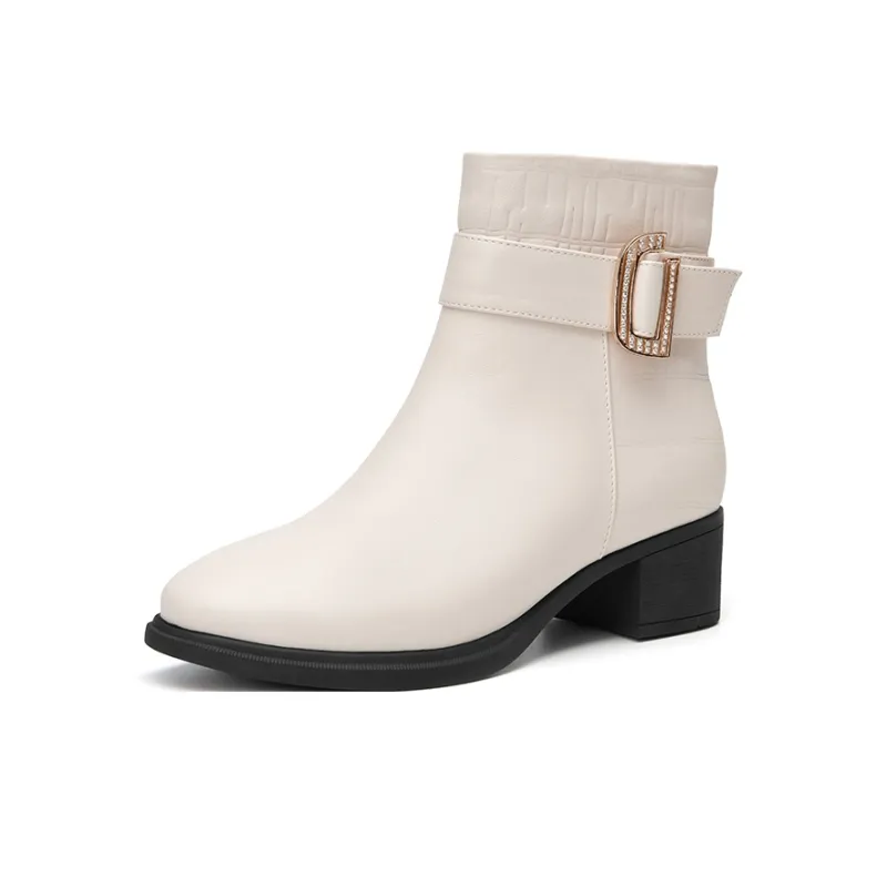 DG Ankle Boots Women's Black/Ecru-1