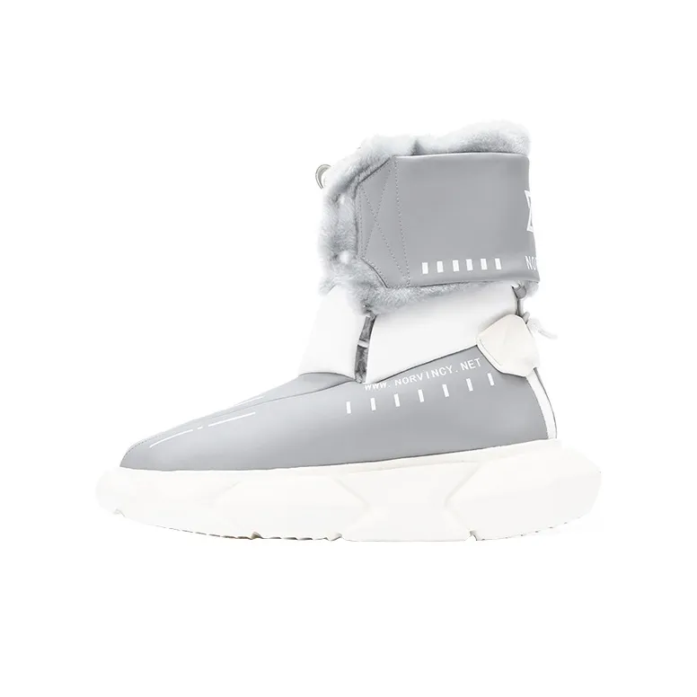 NORVINCY Snow Boots Unisex Bright Gray-0