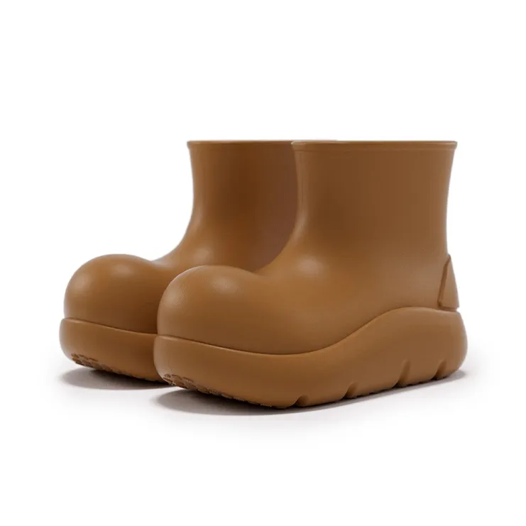Beys Joker Shoes Cute Effortless Style Fall And Winter Seasonal Comfortable Versatile Ankle Boots Women's Chestnut-1