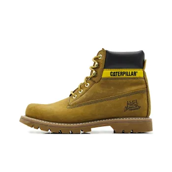 CAT Outdoor Boots Men Brown Yellow