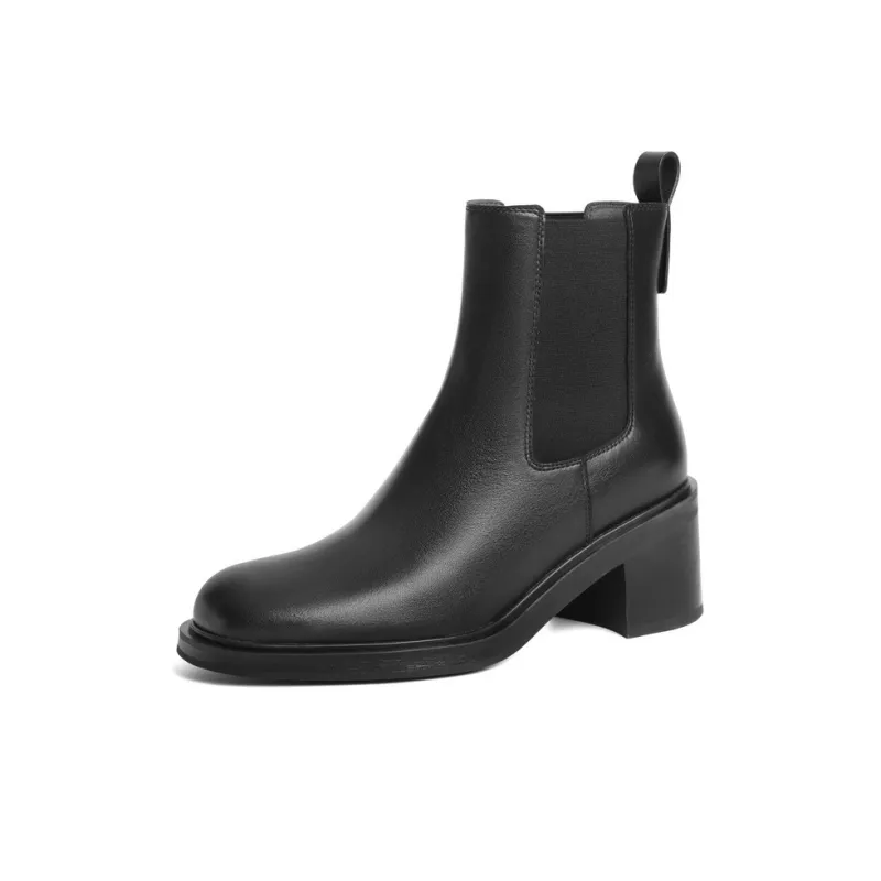 BELLE Short Chelsea Boots Women's Black-1