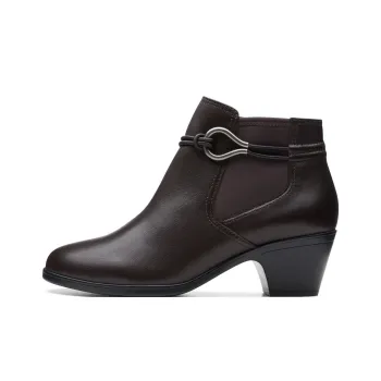 Clarks Emily2 Kaylie Ankle Boots Women's Dark Brown