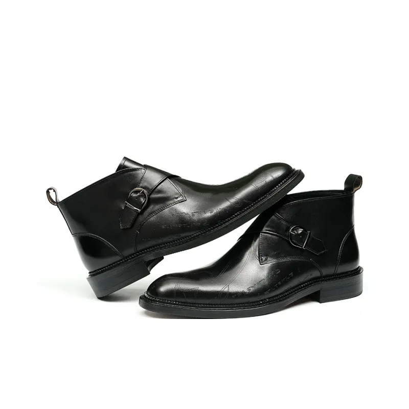 ASTON M.JAZZ Ankle Boots Men Black/Coffee-12