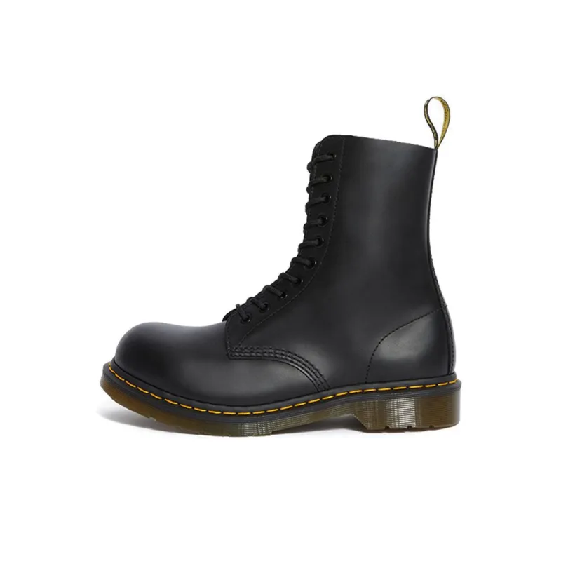 Dr.Martens 1919 Leather Med Calf Boots Black-0