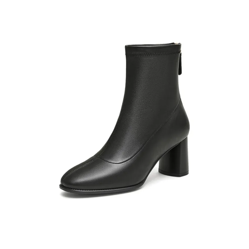 TATA Ankle Boots Women's Black, Apricot-4