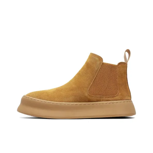 SHUPATE Short Chelsea Boots Men's Yellow