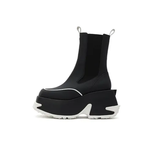 DAPHNE LAB Candy Series Crew Chelsea Boots 9.5cm Women's