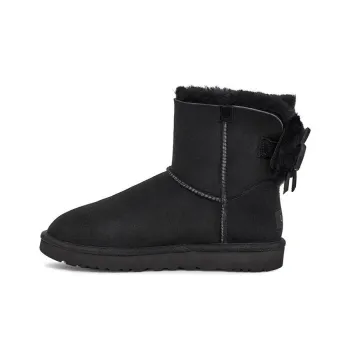 UGG Classic Dudble Bow Mini Snow Boots Black Women's