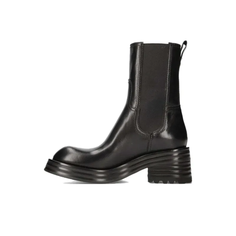 PREMIATA Gaucho Nero + Heidi Crew Chelsea Boots 6.5cm Women's Black-0
