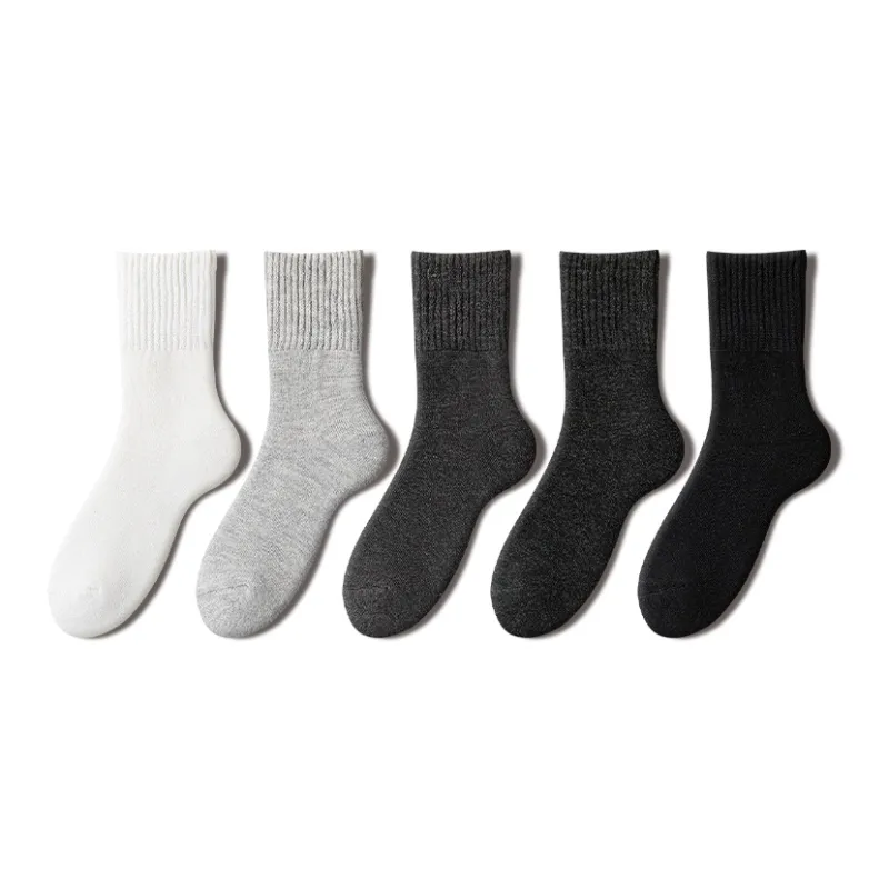 YINSHILIANGPIN Mid Calf Socks Men's 5 Pack-21