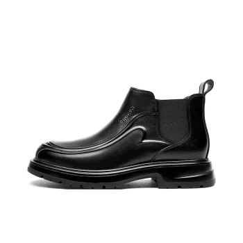 CROWN Short Ankle Boots Men's Black