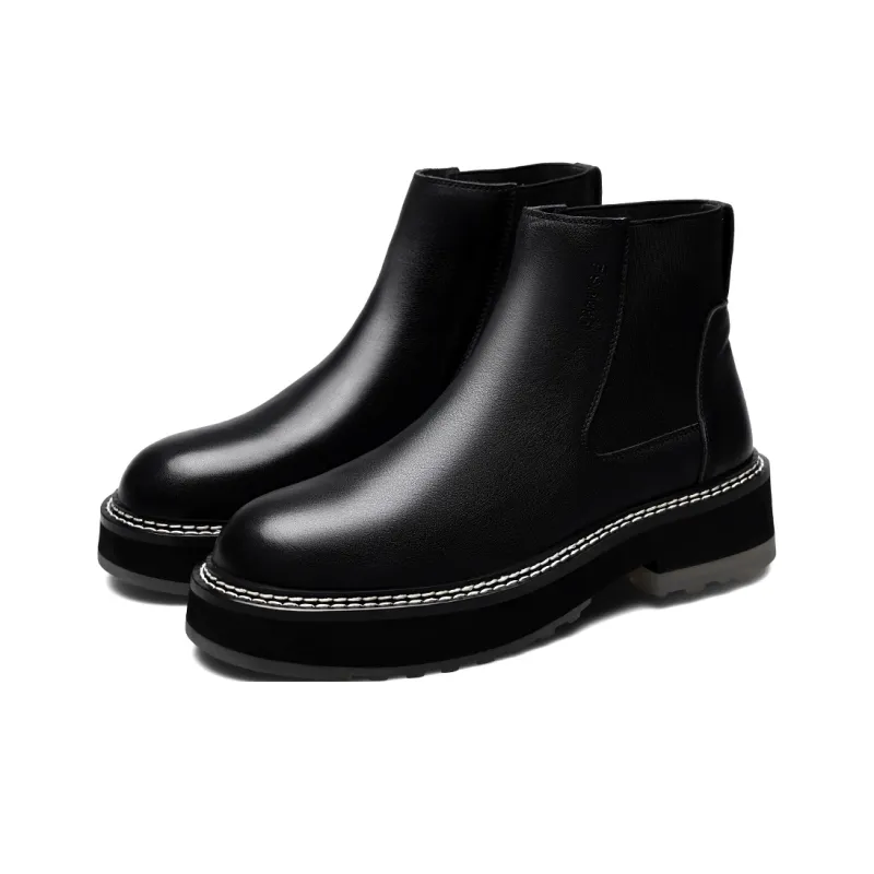 D FUSE SCANDINAVIA Short Chelsea Boots Men's Black-7
