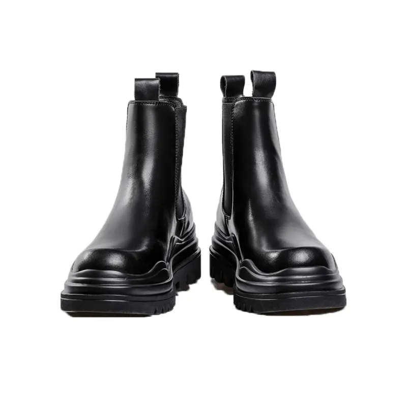 YEDANI Crew Chelsea Boots Men's Black-2