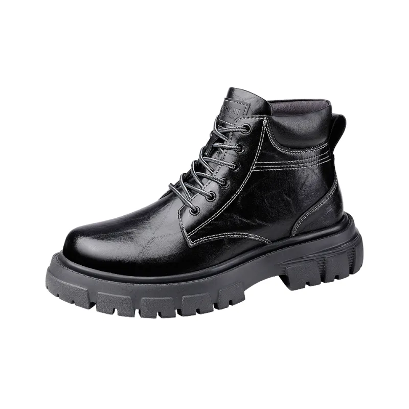 XIMO BULL Short Martin Boot 3cm Men's Black-1