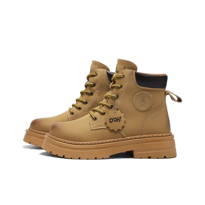 The Simpsons Martin Boots Men Black/Yellow Boots-1