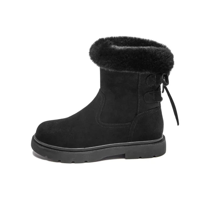 AGSDON Warm And Wear Resistant 14cm Snow Boots Women's-6