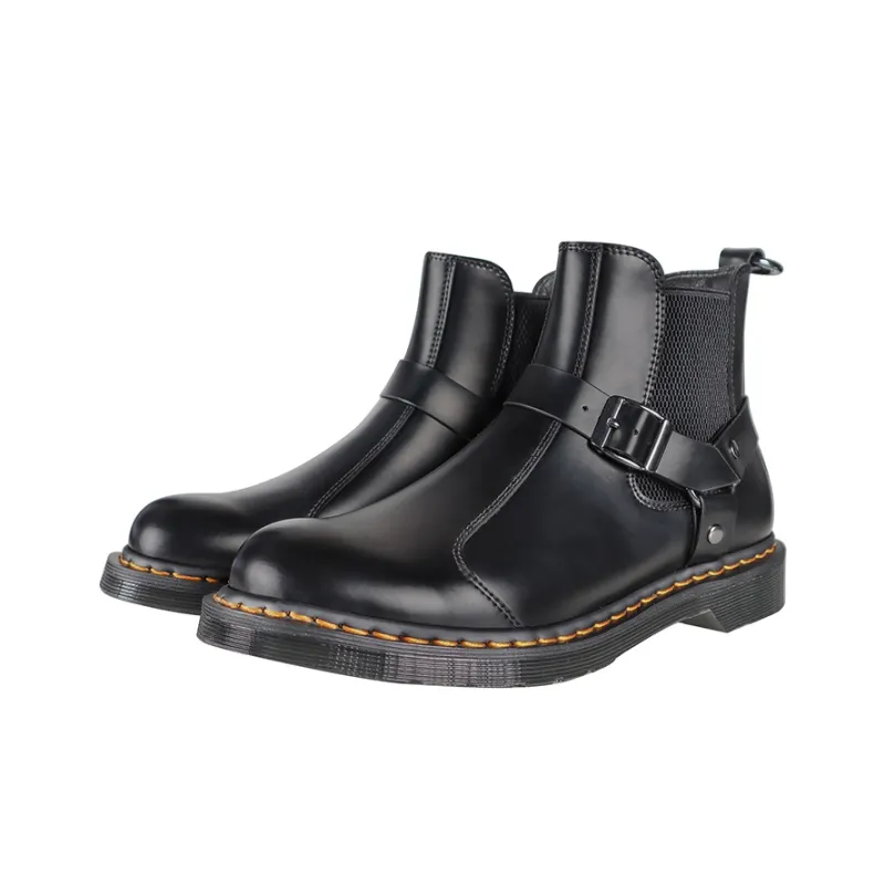 BEFFON Chelsea Boots Men Gothic Black-1