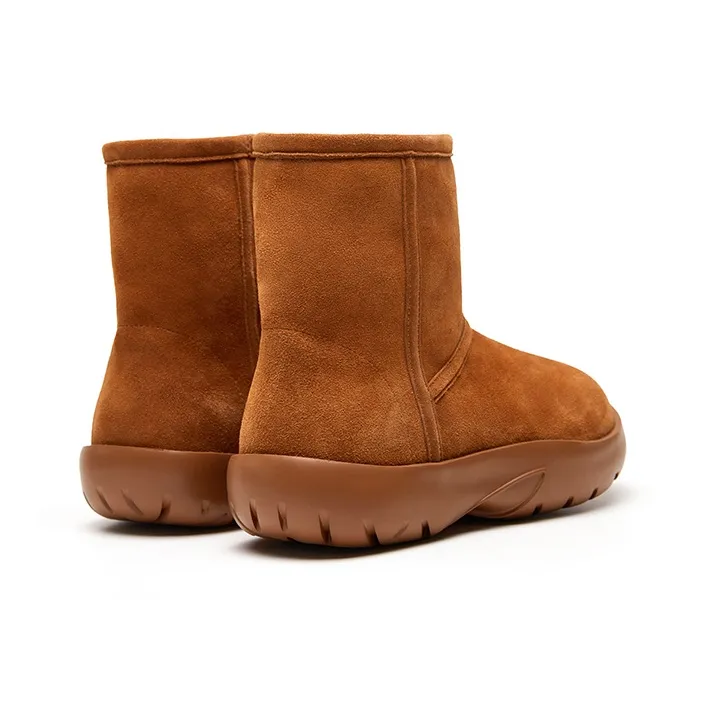 Marie Claire Short Snow Boots Women's Caramel Brown-3