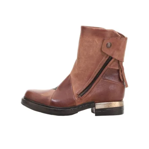 AirStep Ankle polo-shirts boots 3.5CM Women's Brown
