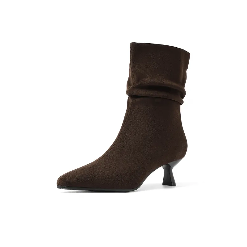 HARSON Ankle Boots Women's Black/Chocolate-4