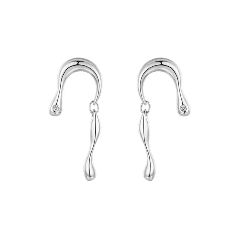 Nine Music S925 Silver Earrings Women's-4