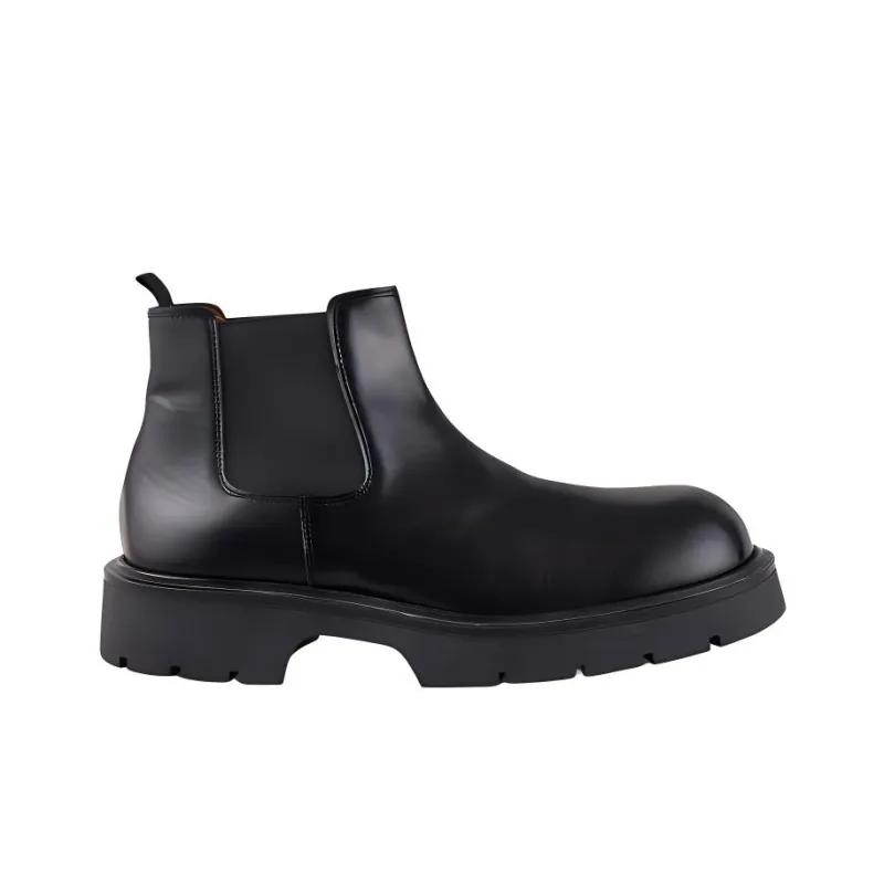Sandro Ankle Length Chelsea Boots Men's Black-1