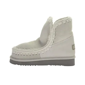 MOU Short Mid-Calf Snow Boots Women's Light Gray