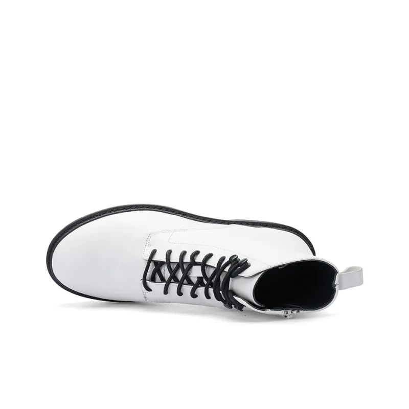 Clarks Martin Boots Women's White-3