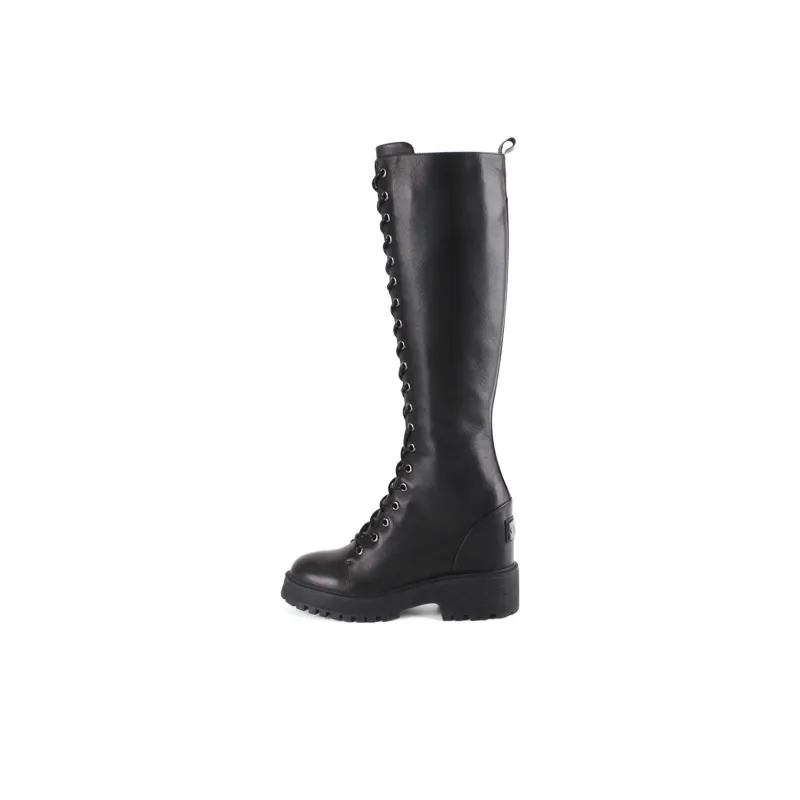 IiJin Knight High Boots Women's Black-0