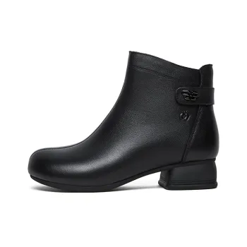 HANG TEN Ankle Boots Women's Black/New Brown