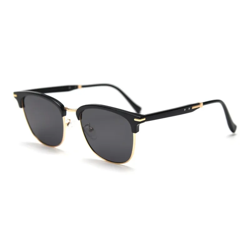 AAJF Plate Frame Oval Sunglasses Unisex-1