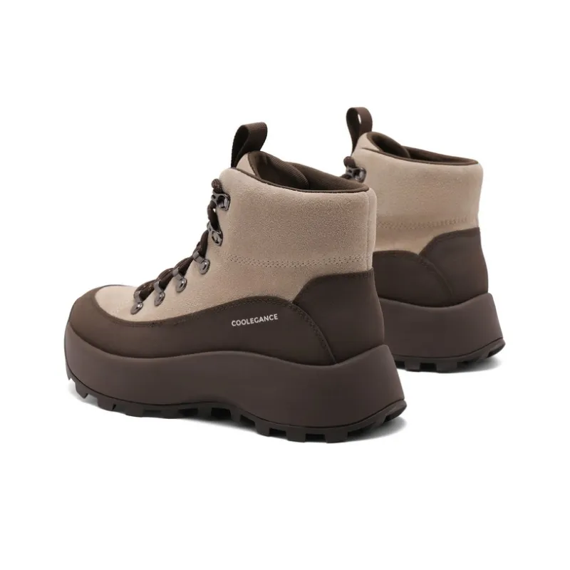 BELLE Ankle Boots 4.5CM Women's Black Apricot Coffee-14