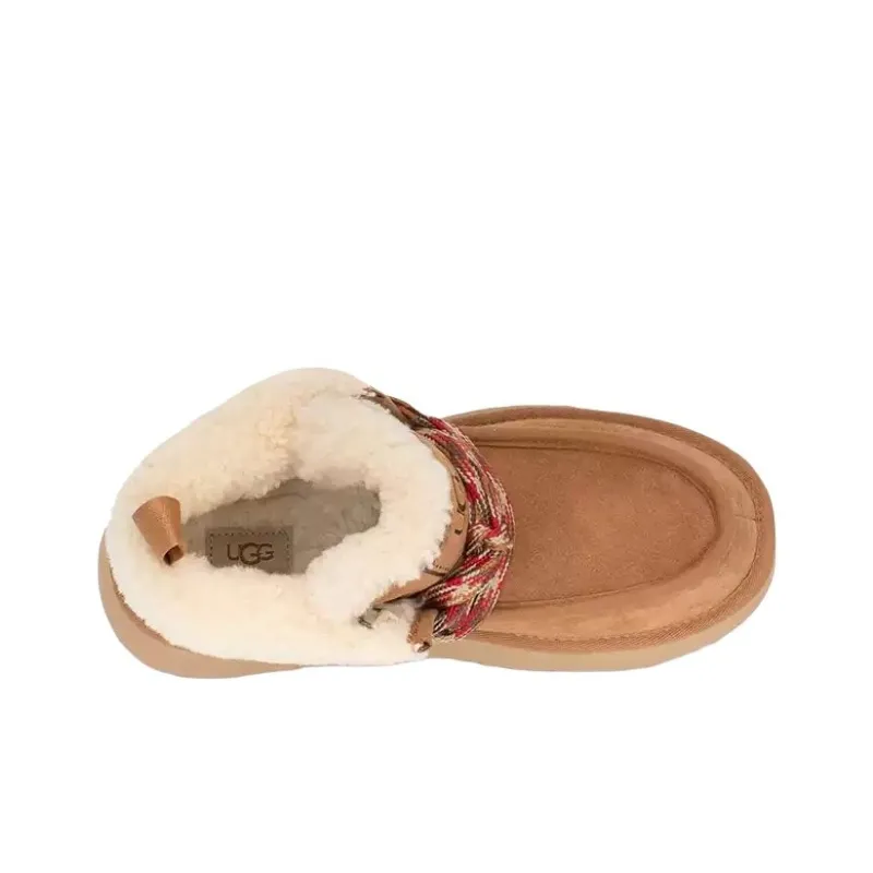 UGG Warm And Wear Resistant Short Snow Boots Women's Chestnut-3