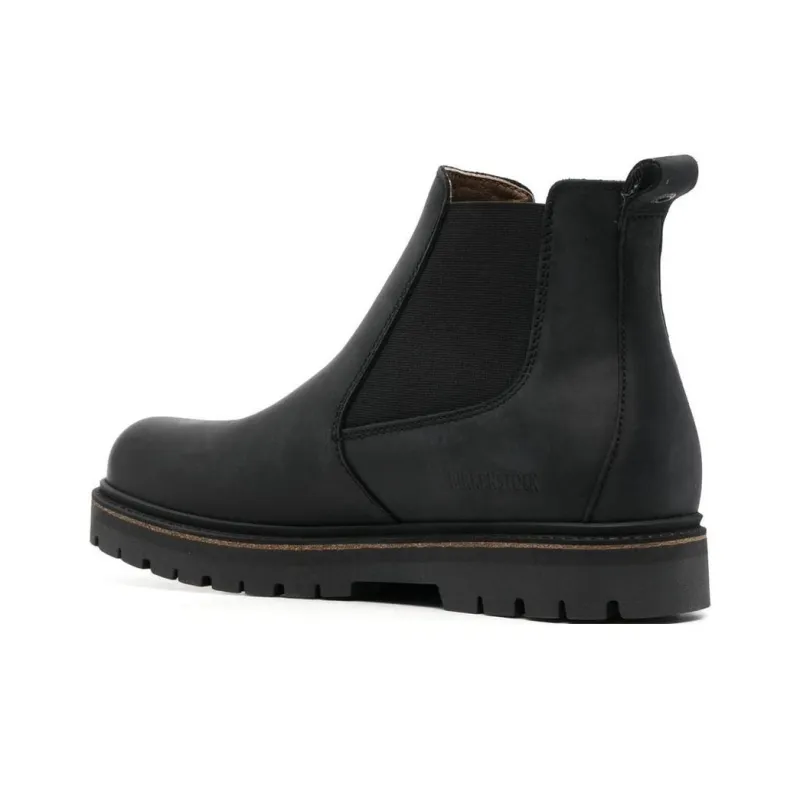 Birkenstock Stalon Natural Leather Nubuck 'Black'-2
