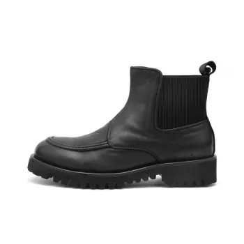 Mr.shang Short Chelsea Boots Men's Black