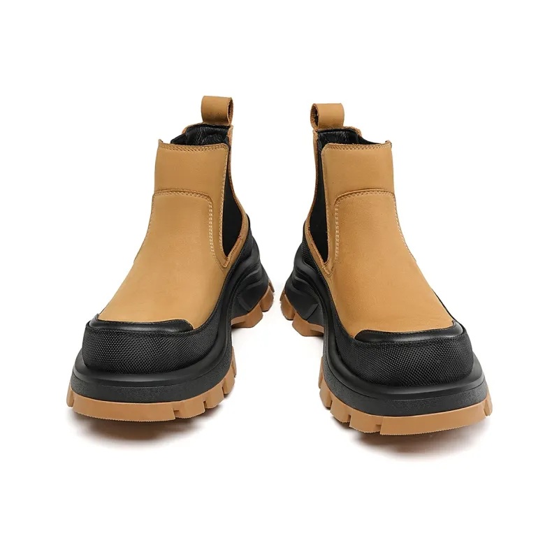 C°BANNER Short Chelsea Boots Men's Yellow-4
