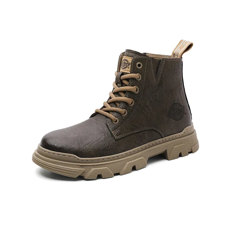 Dickies Slip Resistant Crew Work Boots High Top Men's Camel-1