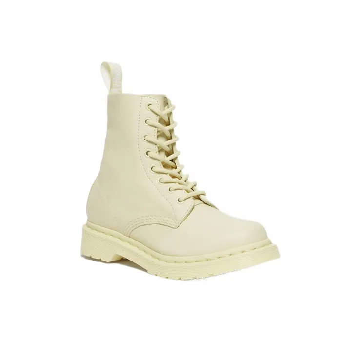 Dr.Martens 1460 Pascal Mono Lace Up Boots 'Cream' Women's-1