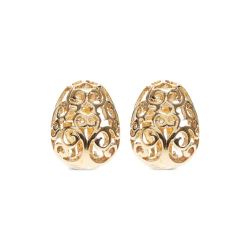 SAINT LAURENT 1990s Dome Clip on Earrings