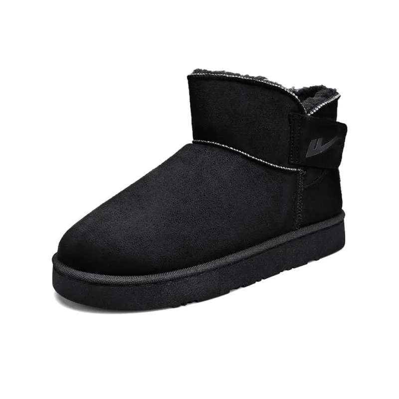 Warrior Warm Short Snow Boots Unisex Black-1