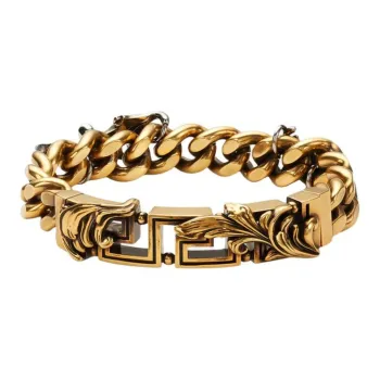VERSACE Barocco Leaf Chain Bracelet