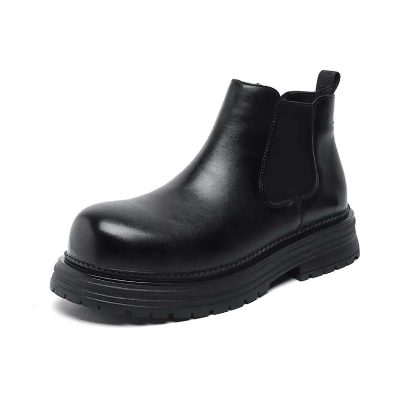 Romon Short Chelsea Boots Men's Black-1