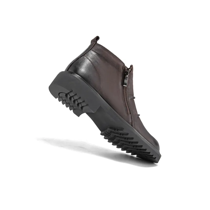 HANG TEN Ankle Boots Men Sub Chan Black/Cambridge Brown-13