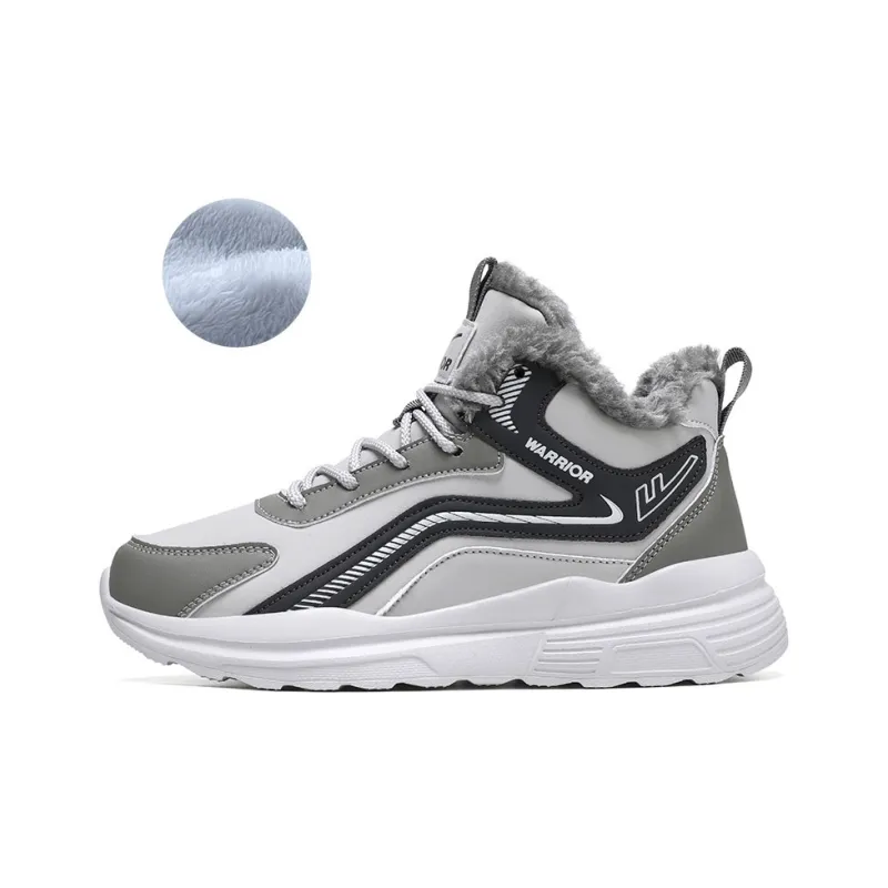 Warrior Insulated Shoes Athletic Shoes Warm Height Increasing Wear Resistant Slip Resistant Snow Boots Unisex-0