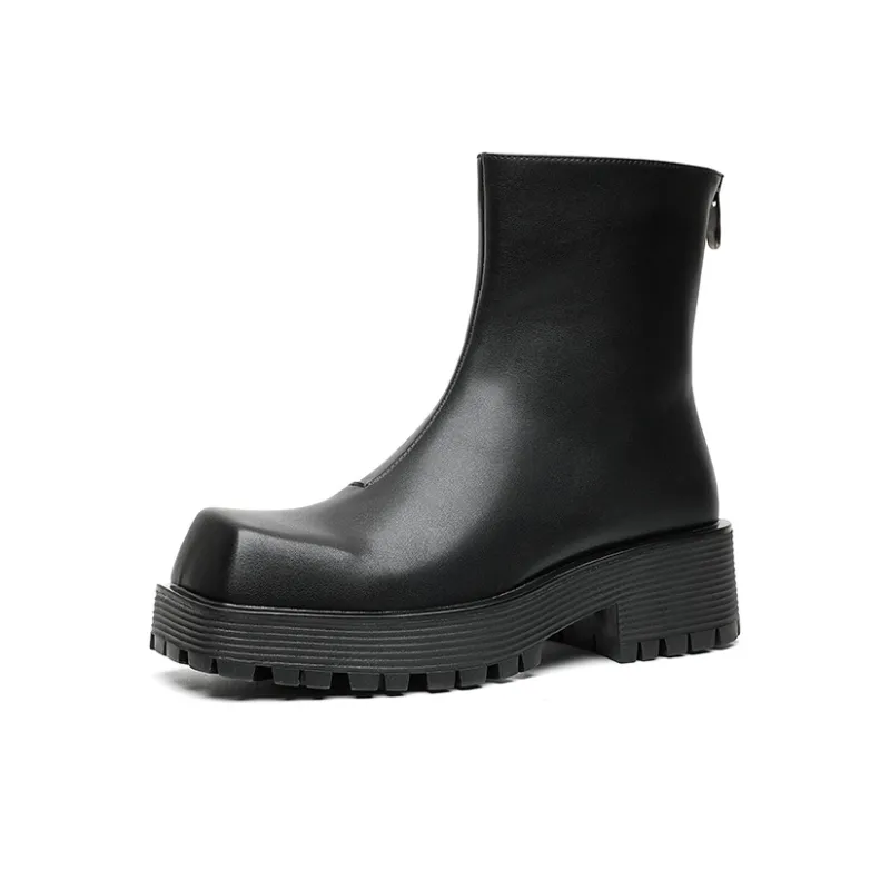 ZUWUDONG Ankle Boots Men's Black-3