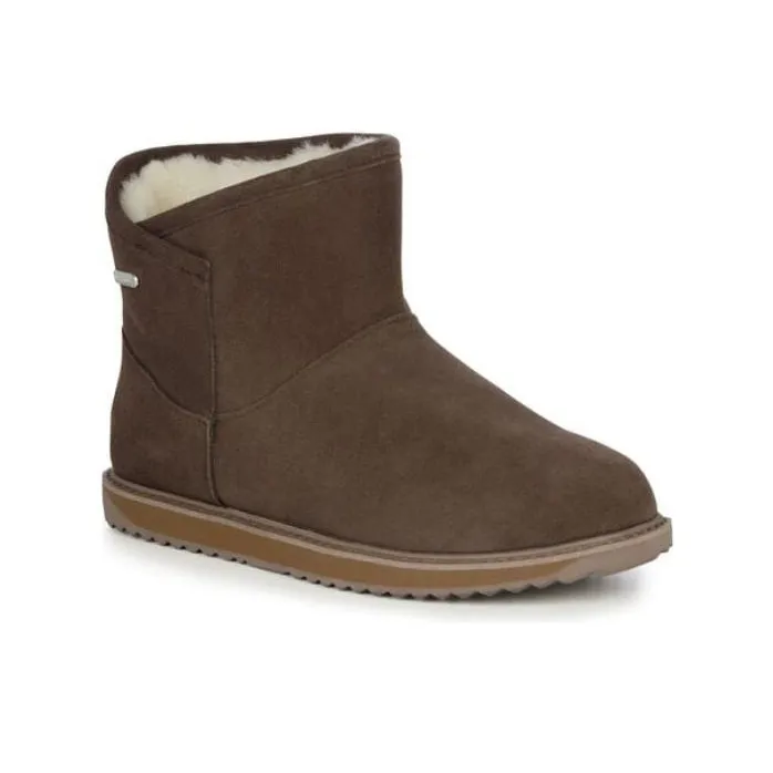 EMU Australia Short Snow Boots Women's Brown-2