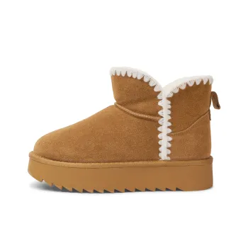 TOOMANYSHOES Warm The Baby Short Snow Boots Women's Brown