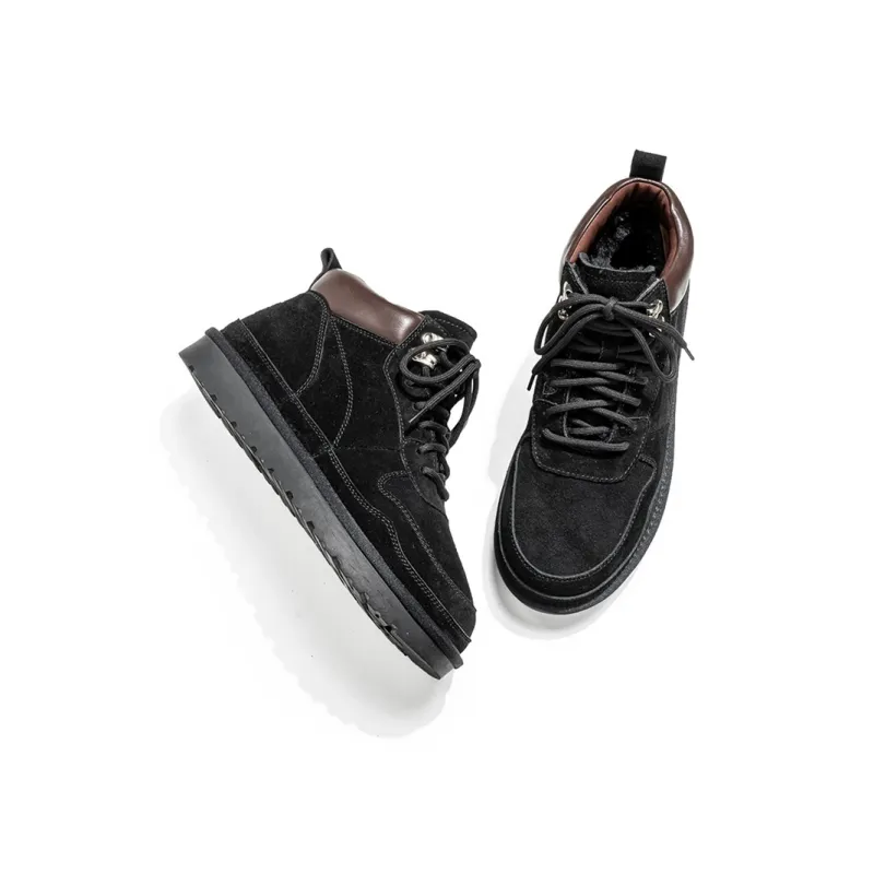 YEDANI Snow Boots Men Black/Gray/Brown-5