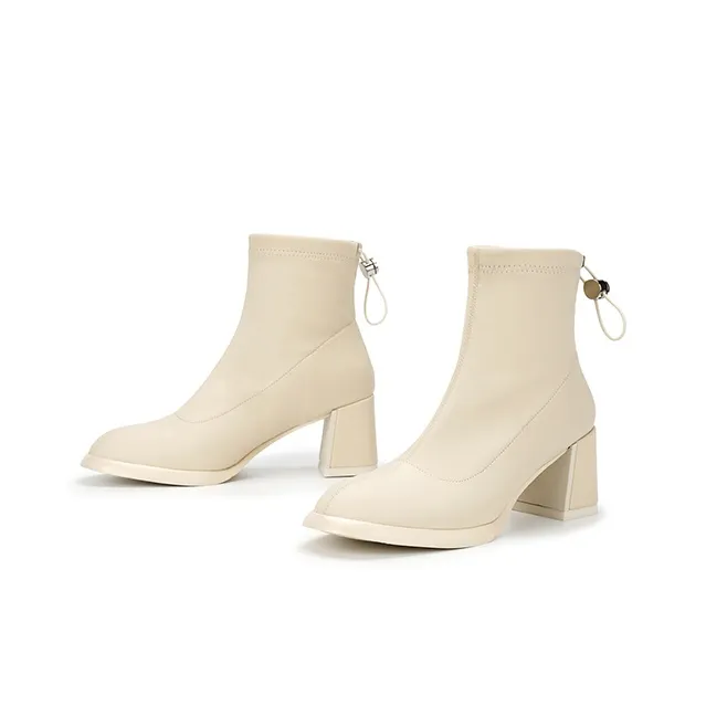 SATURDAY MODE Ankle Boots Women's White/Black-1