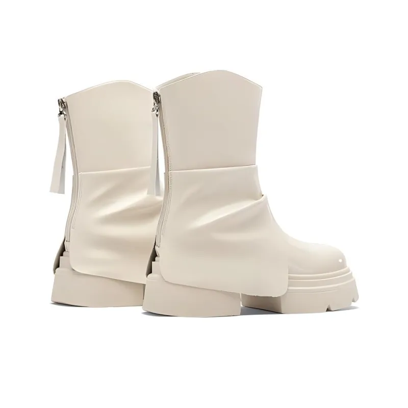 DAPHNE Ankle Boots Women's Ecru/Black-3